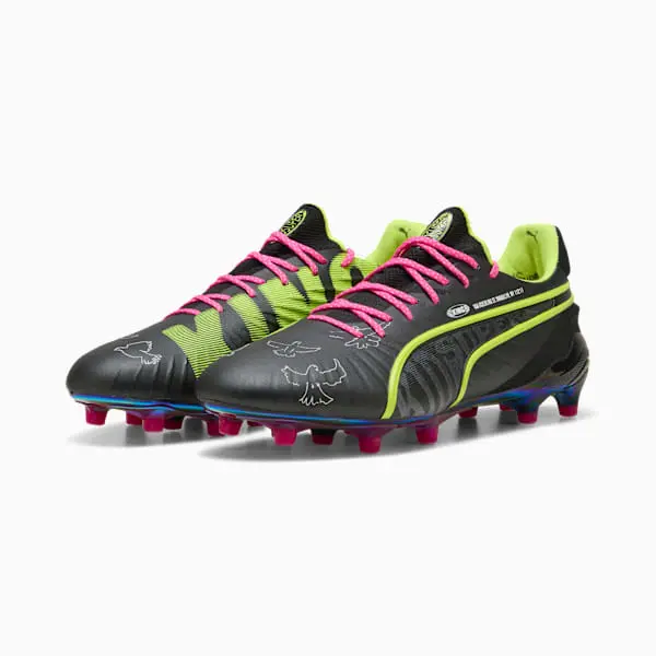 puma-king-ultimate-fgag-kidsuper-black-electric-lime-108437-01 Range | SUFC Jersey & Football Gear