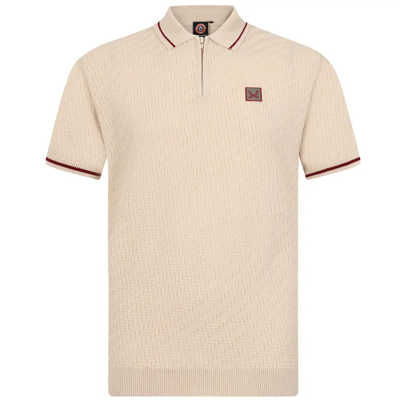 sword-zip-knitted-polo-tlb00031 Range | SUFC Jersey & Football Gear